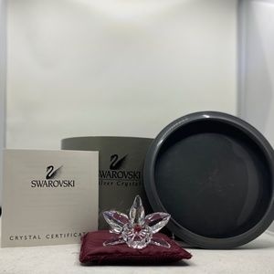 Swarovski Crystal Light Pink Orchid Flower Figurine w/Original Box + COA 200287